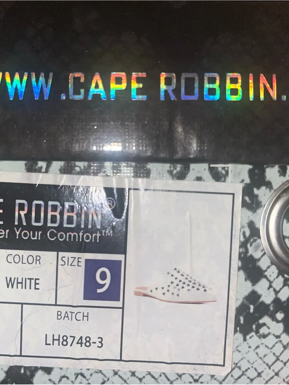 Cape Robbin White Studded Pointed Mules